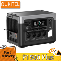 OUKITEL P1500 Plus Portable Power Station 1800W AC Output 1536Wh LiFePO4 Battery  AC Output 220V-240V