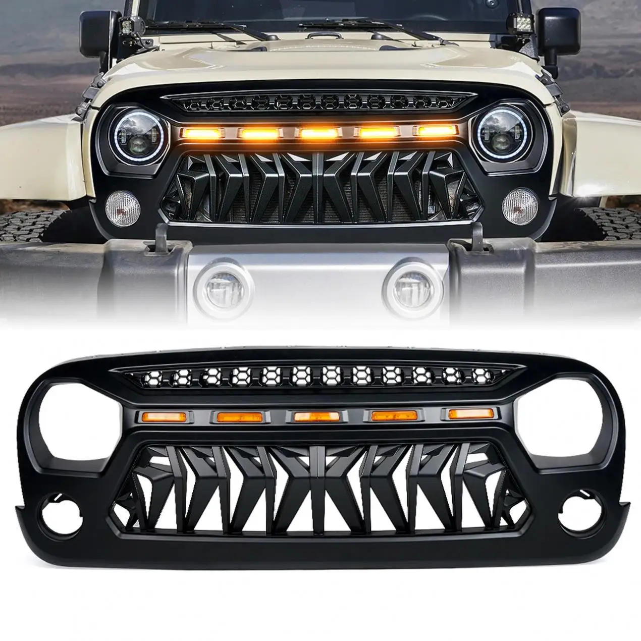 

Spedking JK accessories 4x4 offroad Front car Grille For JEEP WRANGLER