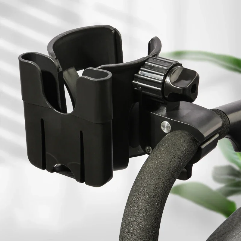 2-in-1 Universal Stroller Water Cup Holder With Phone Holder, Universal Bottle Holder For Wheelchair, Toddler,Accessories