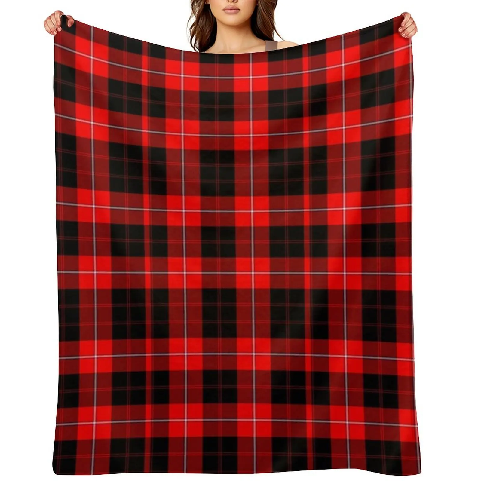 

Clan Cunningham Tartan Throw Blanket Polar Bed linens Soft Luxury Brand Blankets