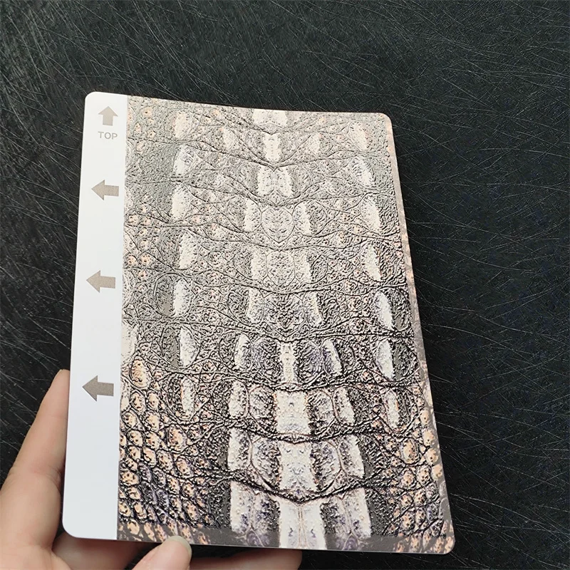 50pcs 3D Embossed Alligator Back Film For Cutting Machine Plotter Back Protective Film Phone Back Cover For Smartphone Skin