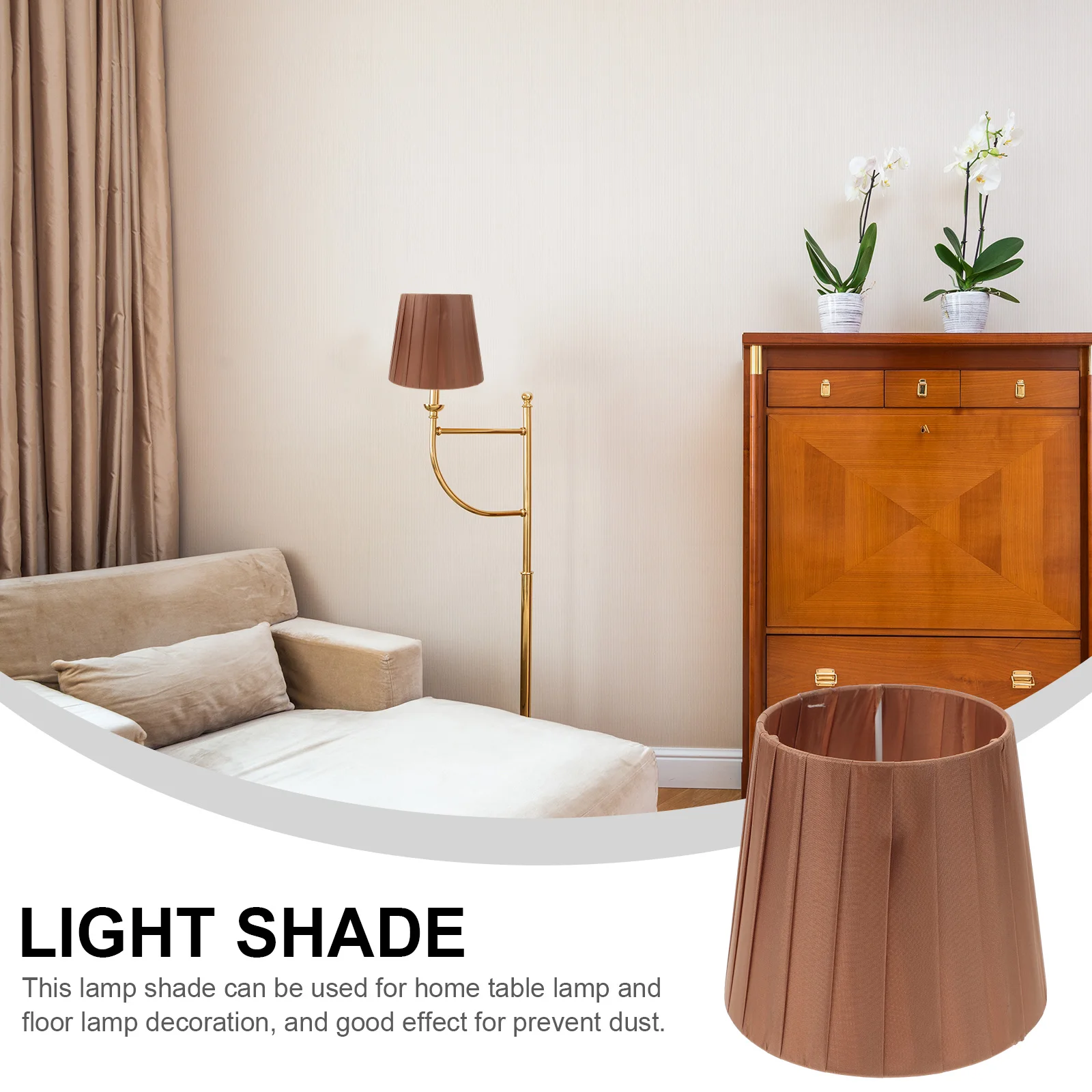 

Lamp Shades Accessories Modern Table Floor Lamps Small Desk Harp Support Dust Prevention Bedroom Living Room Decoration Lighting