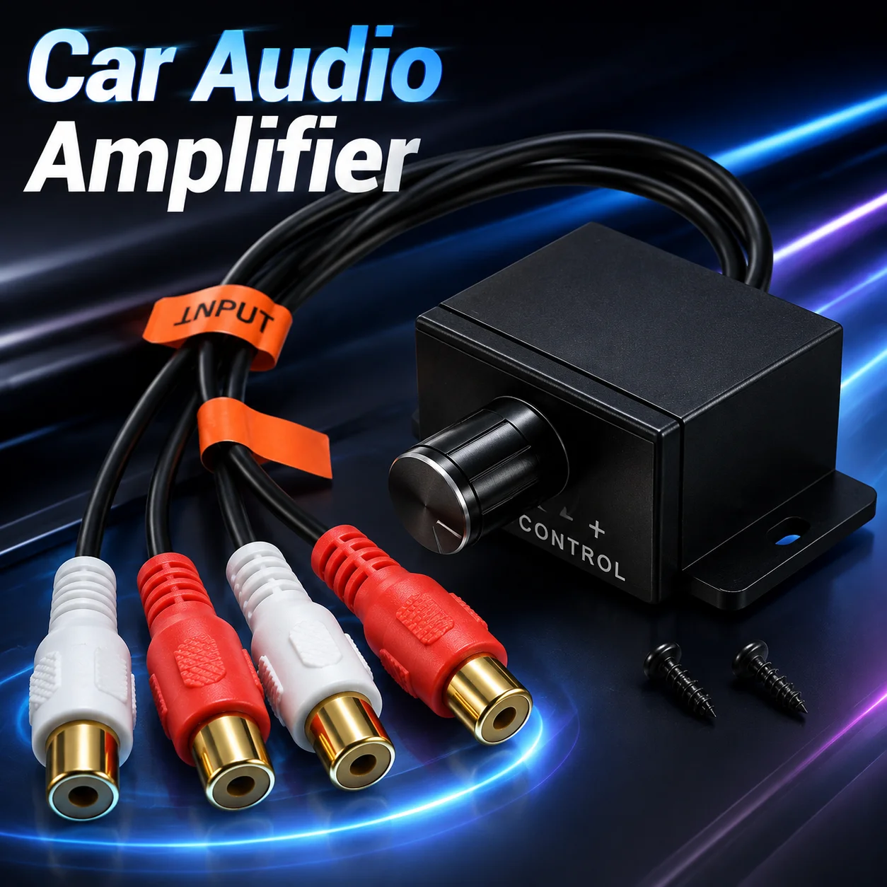 Universal Car Audio Amplifier Bass RCA Remote Volume Control Knob LC-1 Level Adjuster Subwoofer Gain Controller