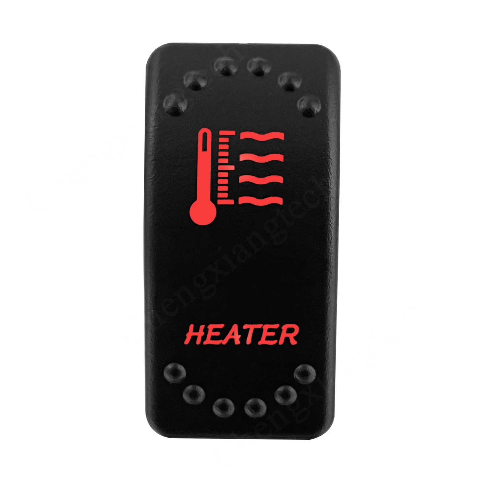 Heater Rocker Switch 12V 20A / 24V 10A Dual Red Led 5P On Off SPST Waterproof for Car Boat Truck Off Road UTV ATV