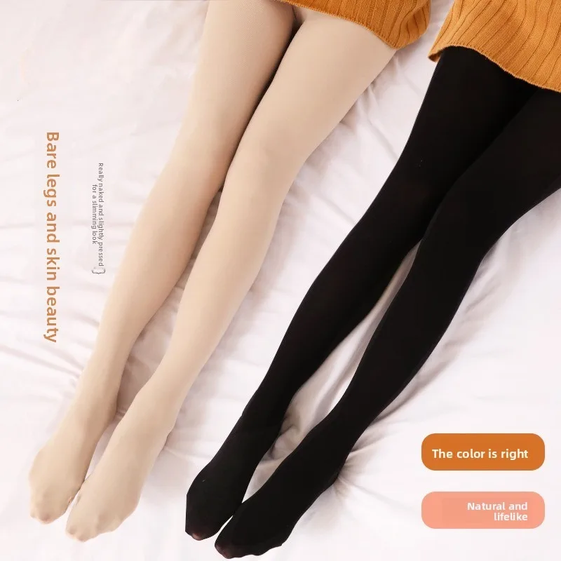 

Stockings Women Pantyhose Solid Color 280d Velvet Anti-Hook Velvet Bare Leg Artifact Base Socks Sexy Stockings Large Size Pantyh