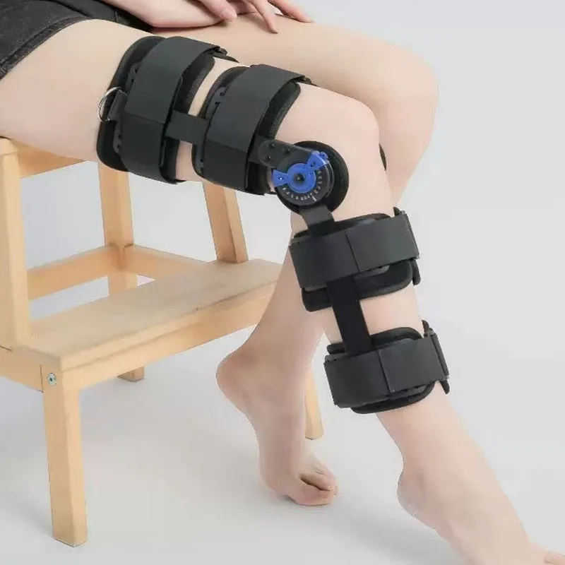 

1Pcs Hinged ROM Knee Brace-Medical Knee Immobilizer Stabilizer-Adjustable Post Op Recovery Support-For ACL, MCL and PCL Injury