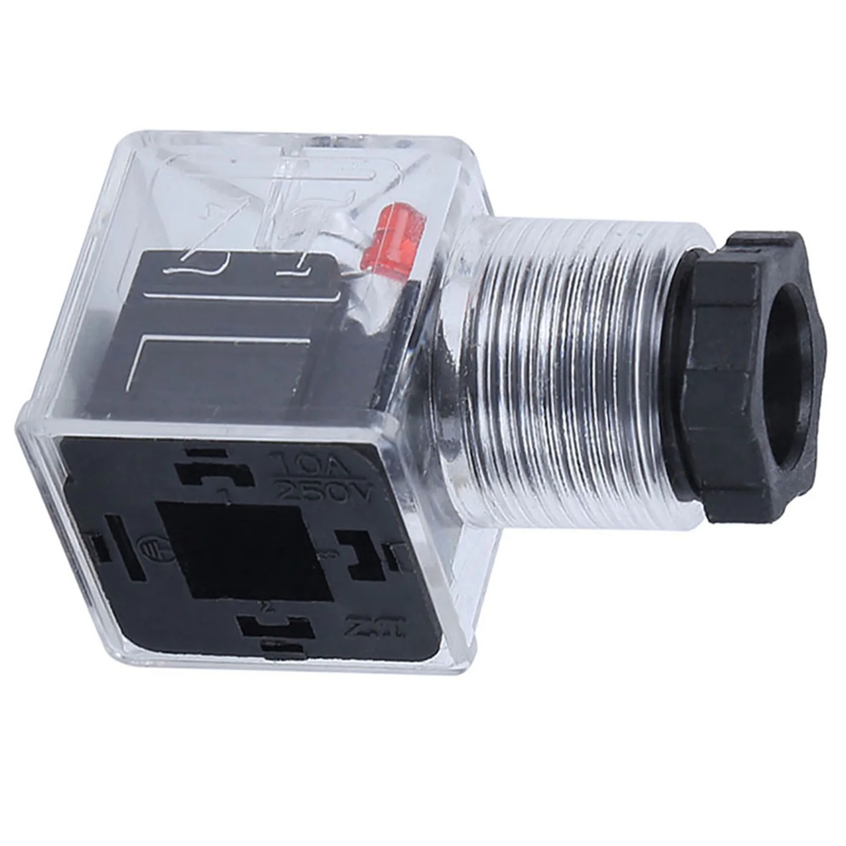 10Pcs Solenoid Coil Plug Hydraulic Solenoid Valve Transparent Voltage Universal Accessories DC24V-B51B