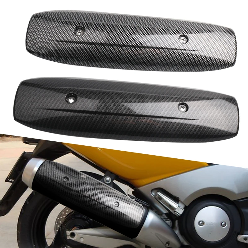 For TMAX500 Tmax 500 TMAX 500 2001-2005 Motorcycle Scooter Imitation Carbon Fiber Exhaust Heat Cover Muffler Cover