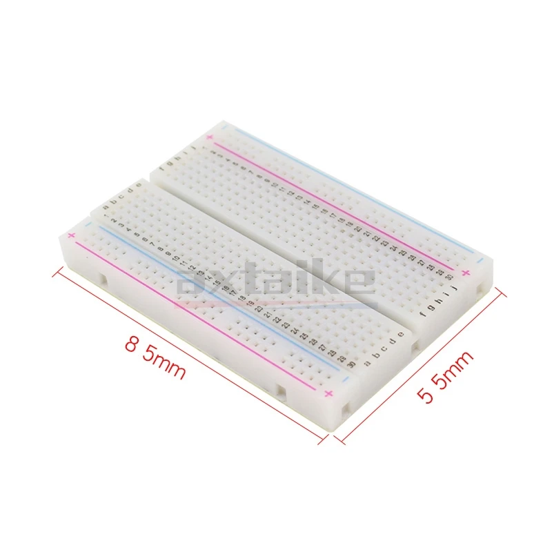 5PCS 400 Tie Points Solderless PCB Breadboard Mini Universal Test Protoboard DIY Bread Board Bus Test Circuit Board 8.5*5.5CM