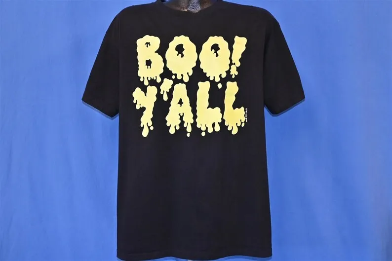 90s Boo Y'all Glow in the Dark Slime Halloween Costume t-shirt Extra Large