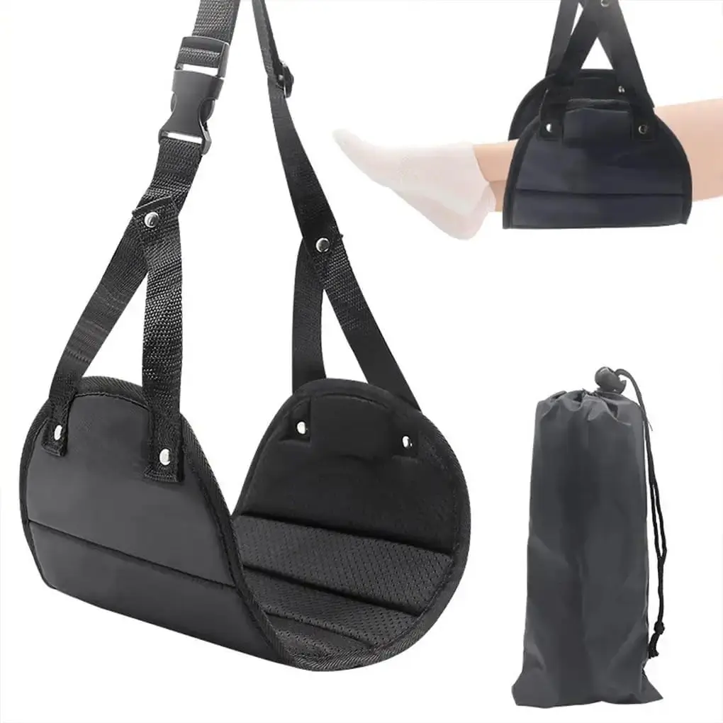 

Airplane Foot Rest.Perfect Airplane Footrest to Relax Your Feet | Foot Hammock for Airplane TravelDesk FootTravel Foot Rest.