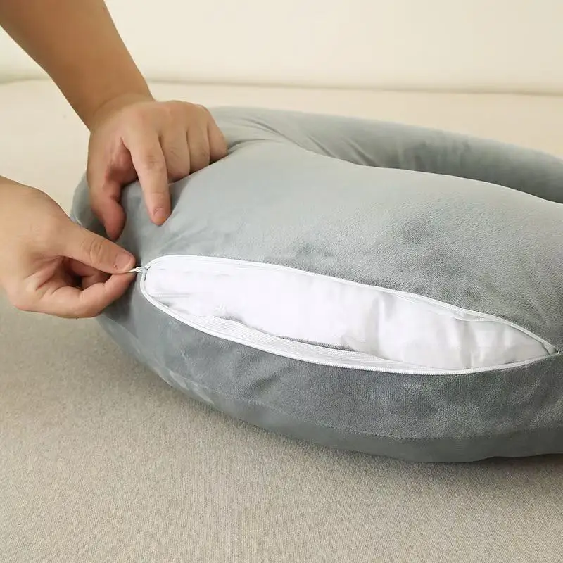 60x58cm U-Shaped Gaming Pillow Ergonomically Designed with Adjustable Armrest Support Suitable for Adult Knee Pads Comfortable