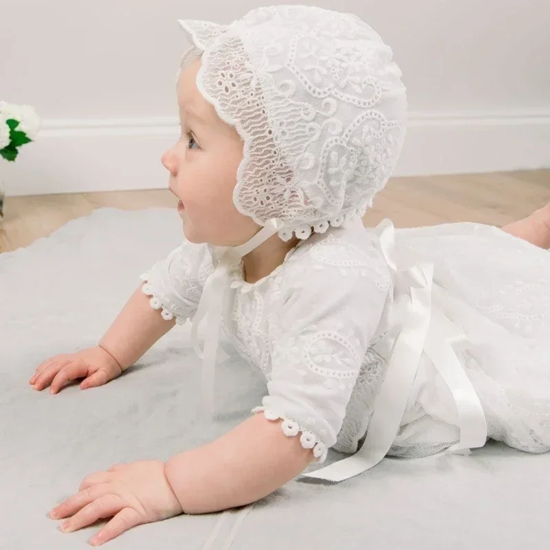 Infant Girls Lace Embroidery Dresses Wedding Party Newborn Photography Costume Princess Dress for 3 to 12/24 Months Baby Dress