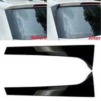 2PCS For Skoda Kodiaq Car Rear Window Spoiler Side Wing Cover Trim ABS Glossy Black