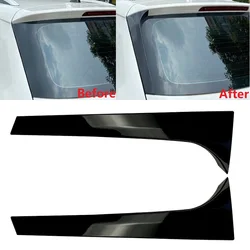 2PCS For Skoda Kodiaq Car Rear Window Spoiler Side Wing Cover Trim ABS Glossy Black