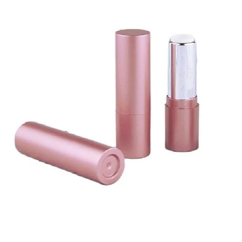 10pcs 30pcs 12.1mm Lipstick Containers Matte Rose Gold Round Lip Balm Bottle Cosmetic Refillable Packaging Empty Lipstick Tubes