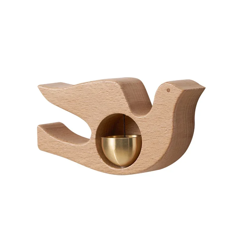 

Wooden Wind Magnetic Frog Door Chime - Entry Alert Bell with Hanging Wind Chime Wooden Wind Chimes Magnet Doorbell Decor