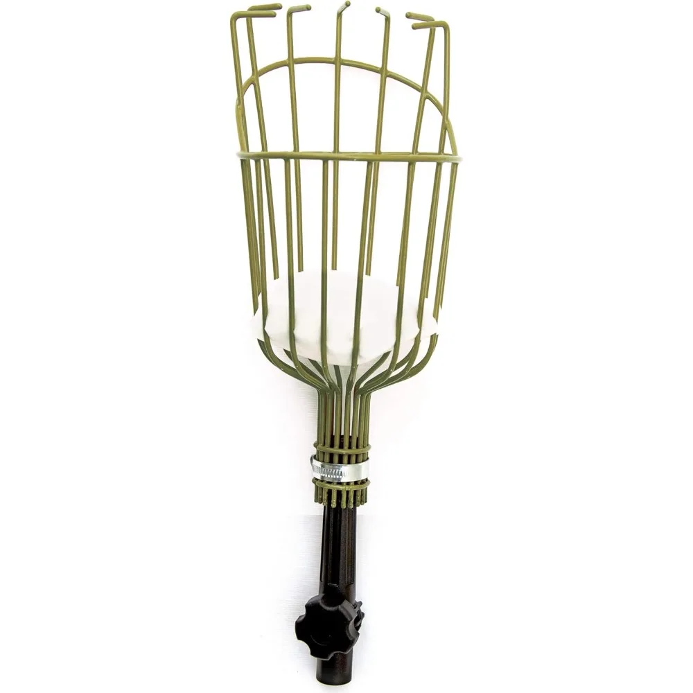 Docapole Fruit Picker Basket w/ 5-12 ft Telescopic Extension Pole