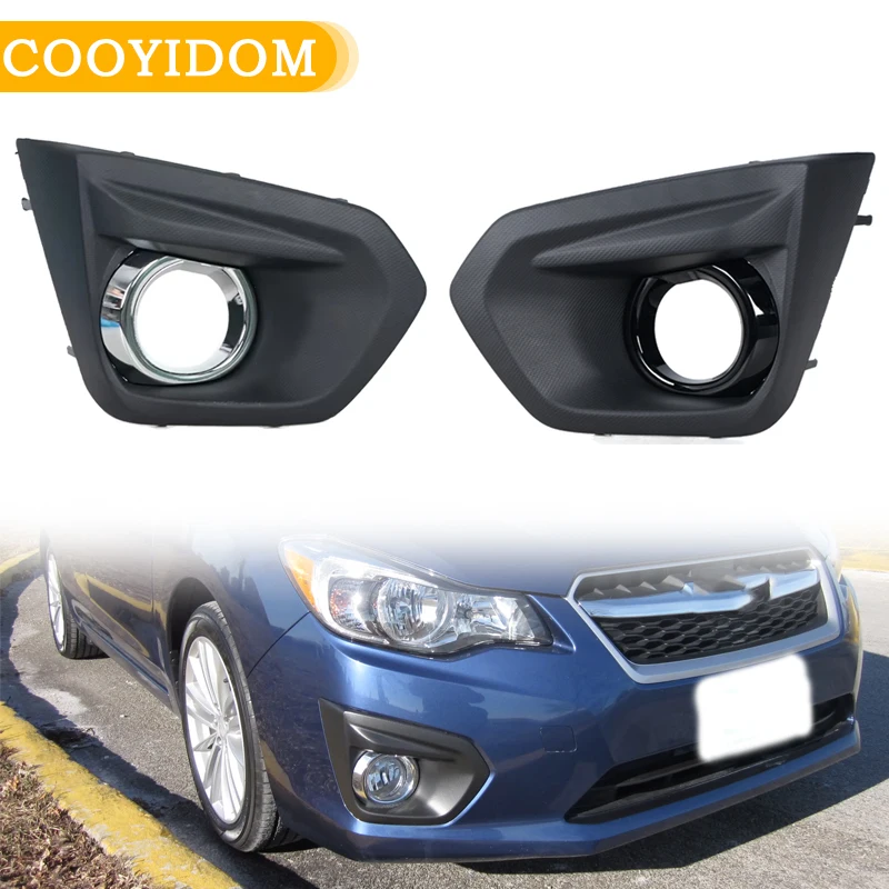 Fog Light Cover For Subaru Impreza 2012 2013 2014 Fog Lamp Trim 57731FJ000 57731FJ010 Headlight Shade Grille Frame Ggrill