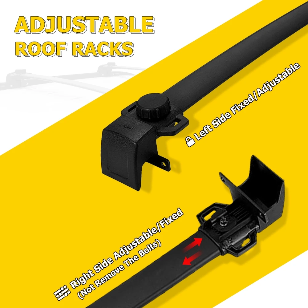 Roof Rack Cross Bars for Jeep Compass 2011-2022 Aluminium Alloy Luggage Carrier Kayak Bike Canoes Rooftop Cross Bars Holder