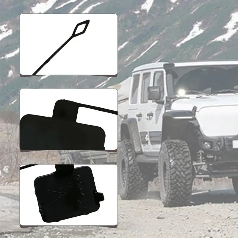 

31BC Tow Hook Cover Front Car Bumper Spoiler Towing Eye Hook Cover 51117167575 Tow Eye Hook Lid for E90 2005-2008