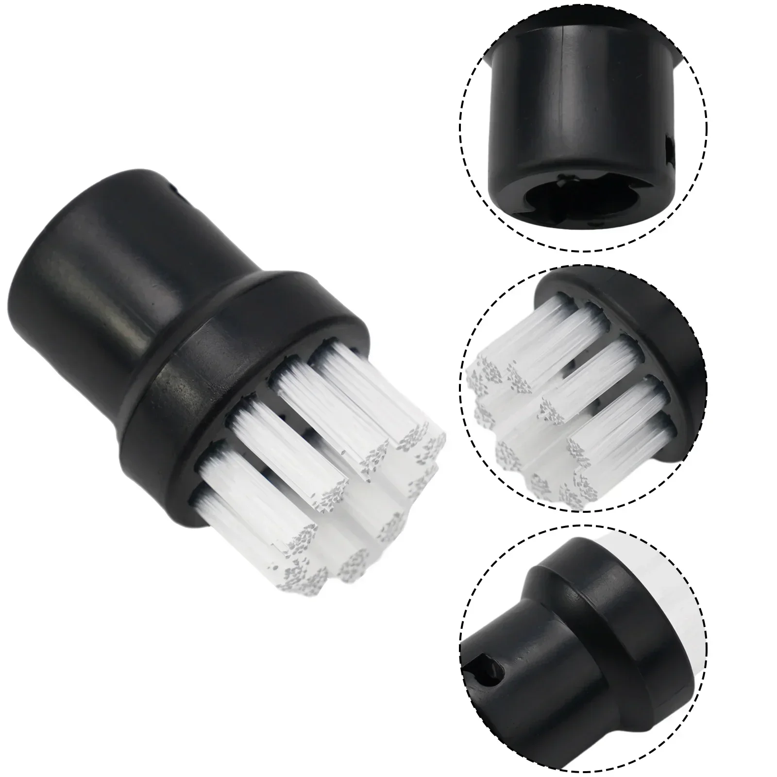 Boquillas de herramientas de cepillo de nailon para limpiadores de vapor Karcher SC1 SC2 CTK10 SC3 SC4, accesorios de repuesto, 4 Uds.