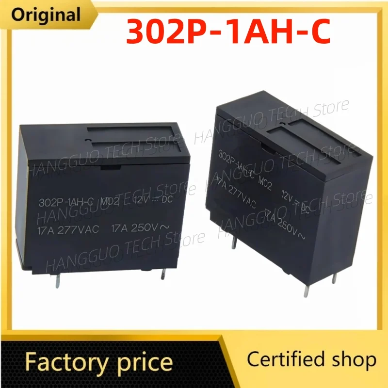 5 pz/lotto Original and brand new  for 12V 302P-1AH-C 17A 12VDC set a 4 pin di relè elettromagnetici 12V normalmente aperti