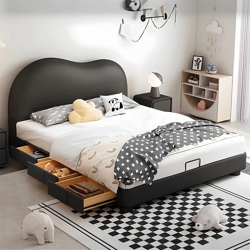 

Decor Storage Kids Beds Minimalist Simple Nordic Design Modern Kids Beds Single Custom Wooden Lettino Per Bambini Furniture Home