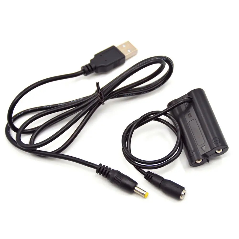 USB Power Cable+CP-04 DC Coupler AA Dummy Battery for Fujifilm