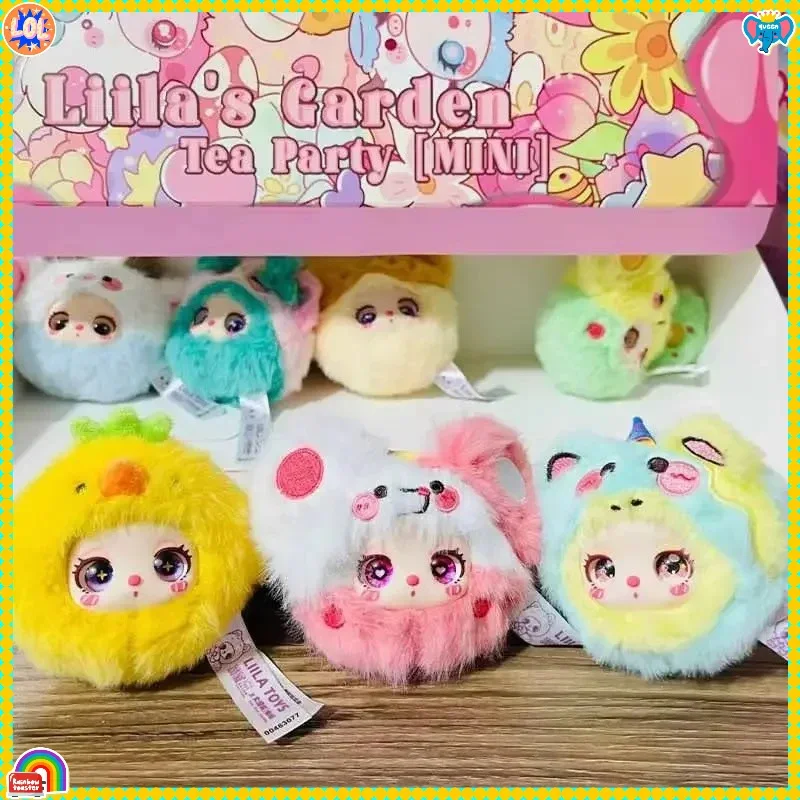 =-*릴리아 가든 티 파티 미니 인형 자동차 펜던트 크리스마스 선물 블라인드 박스 미스터리 키체인 장식용 서프라이즈 장난감