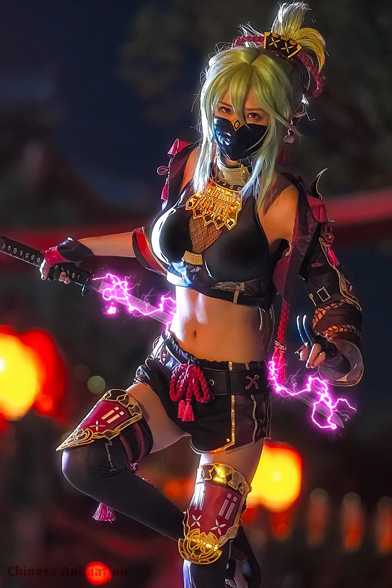 Costume Cosplay de Kuki ShISA Bu avec perruque pour femme, jeu de bataille, fête de festival, vêtements en plis, haute qualité, ata HoYo Genshin Impact, uniforme