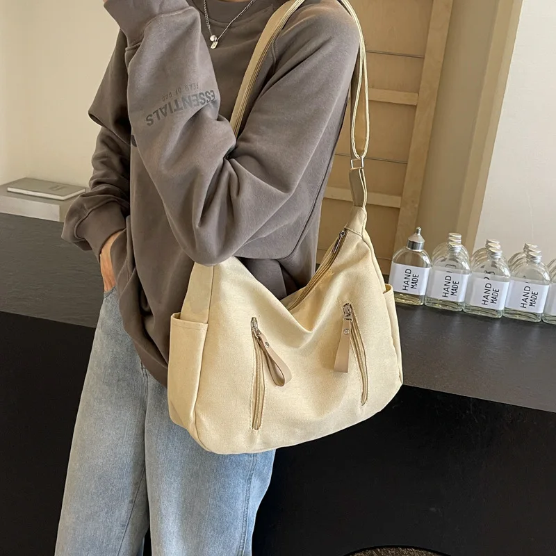 

2024 Shoulder Bag Women Shopper Canvas Tote Bag Female Commuting Large Capacity Crossbody Bags Women Designer Handbags