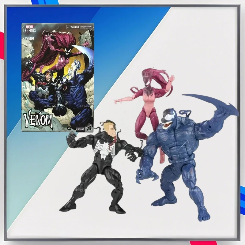 

В наличии Marvel Legends Series Venom Multipack Painful Riot, 6-дюймовая подвижная фигурка на 3 человека, коллекция моделей, игрушки, новинка