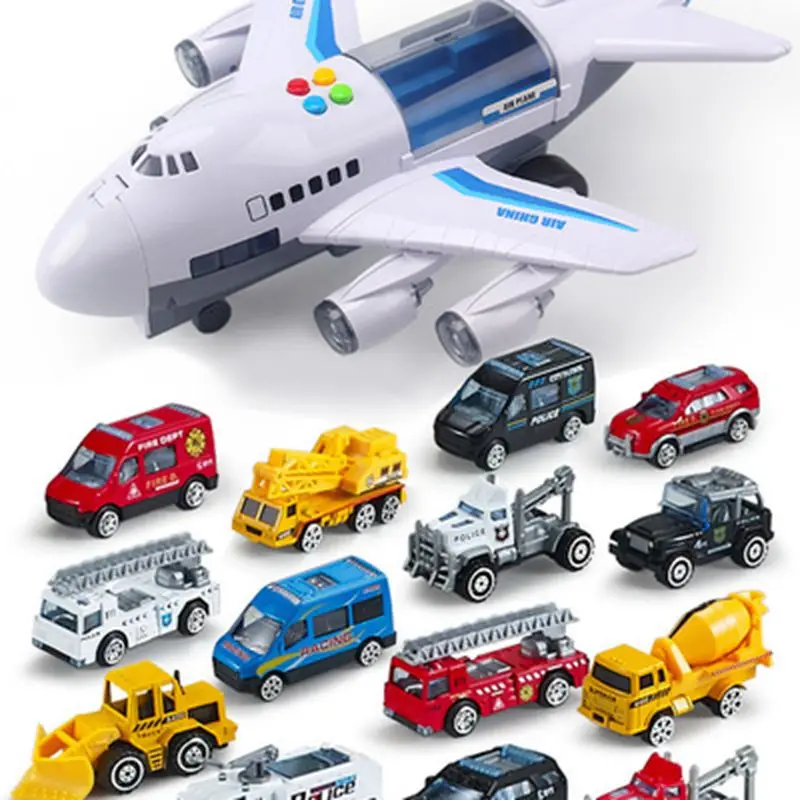 Kids Toy Car Aircraft Music Story Simulation Track Inertia Children's Toy Aircraft Large Size Passenger Plane Airliner Toy Boys