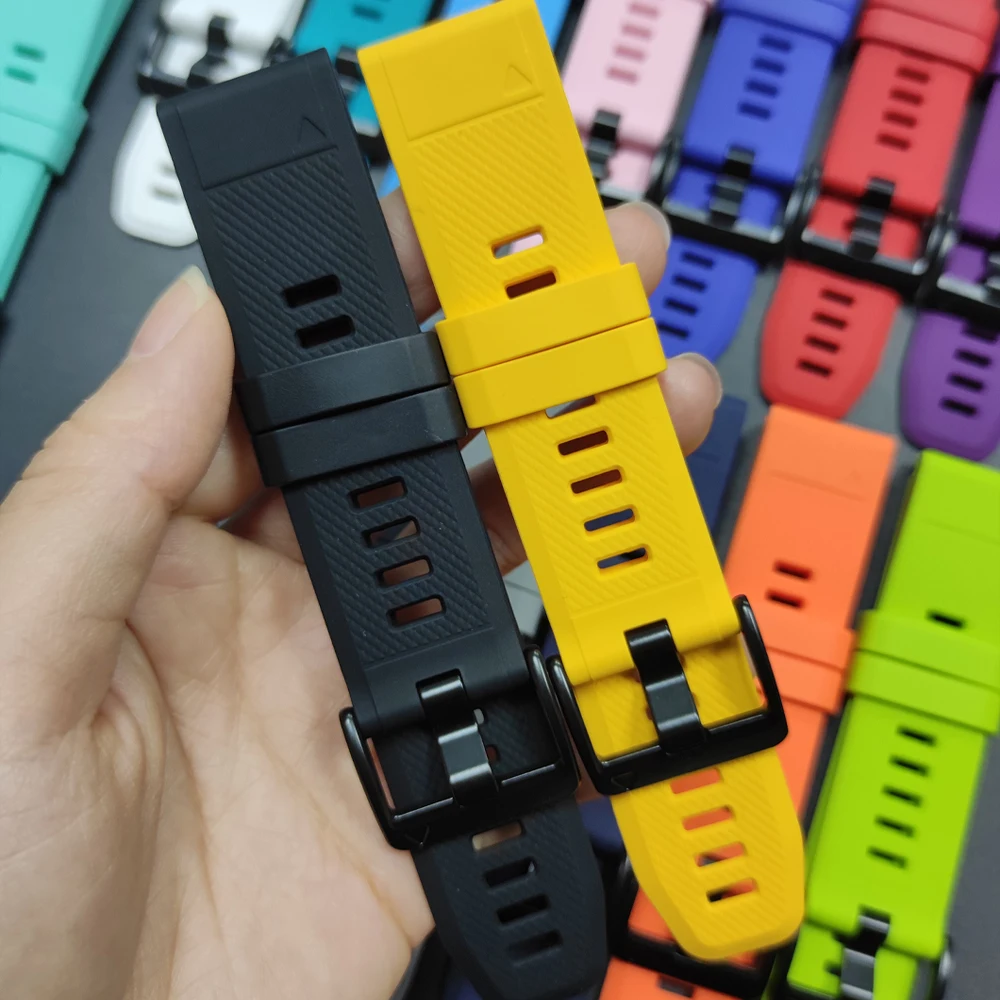 QuickFit 26 mm 22 mm Fenix8 Band für Garmin Fenix 8 Pro E 7 7X 6 6X 5 5X Plus/Epix Pro 47 mm 51 mm/Enduro 3 Silikonarmband
