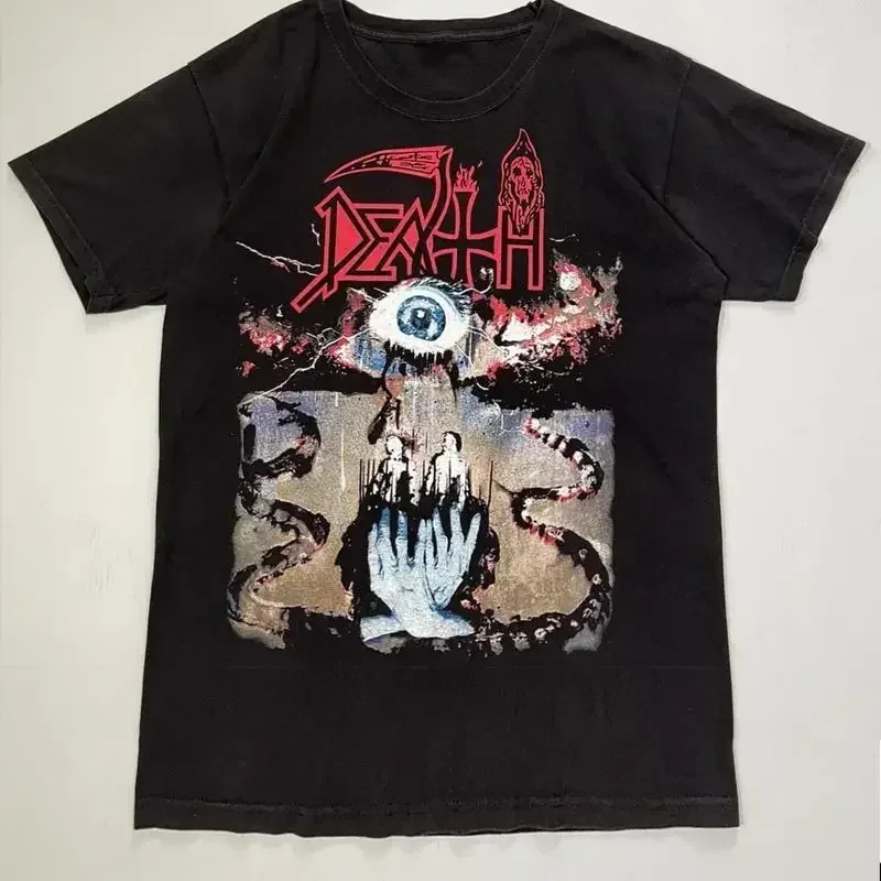 HOT Death Band Symbolic Album ROCK T-Shirt für Erwachsene, Schwarz