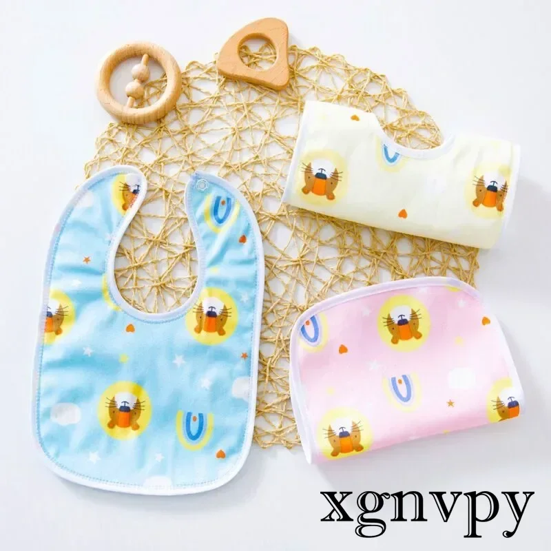 3PCS Baby Bibs Cotton Waterproof Bib Children Feeding Clothes Protection Kids Toddler Scarf for Newborns Boys Girls Accessories