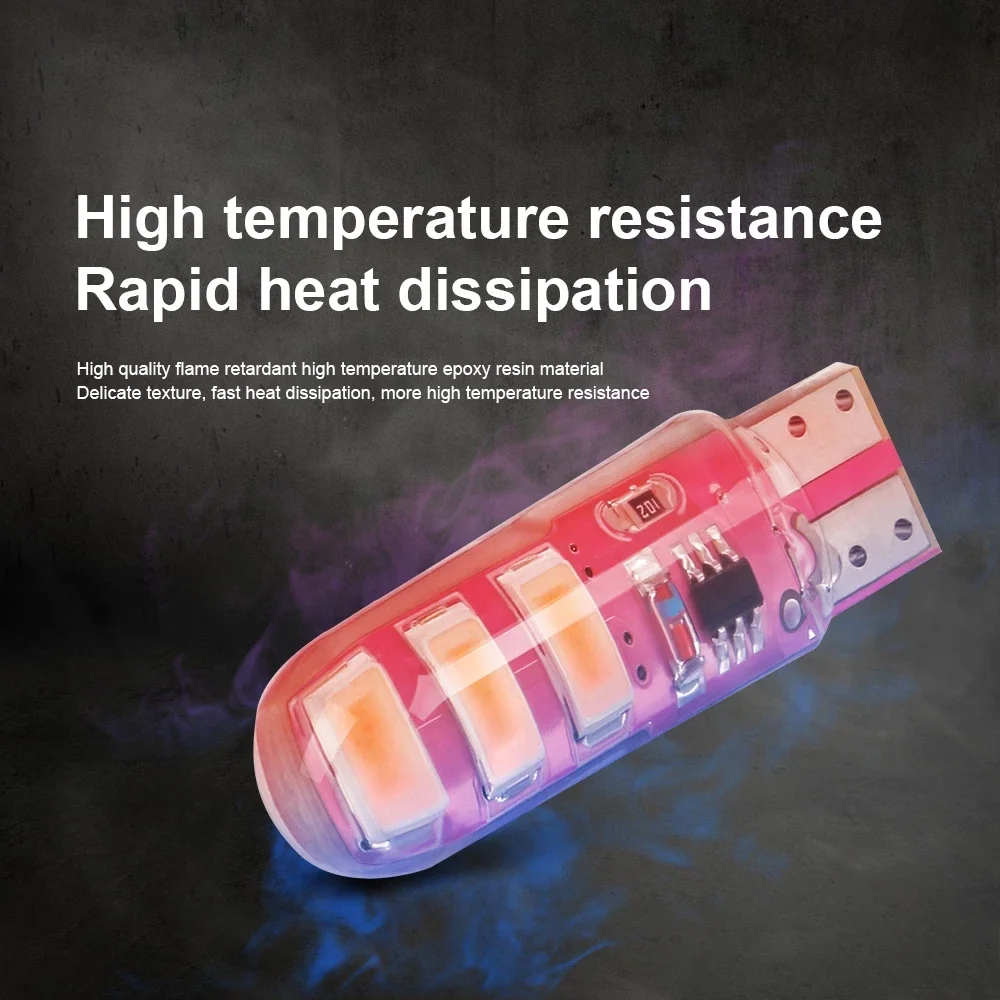 10pcs LED T10 Strobe Lights Car Lamp W5W Canbus Flashing Signal Bulbs For Car Width Light Stroboscopic Clearance Indicator 12V