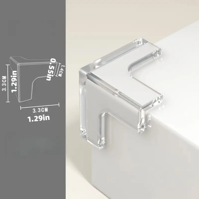 32Pcs Silicone Corner Guard - Transparent Adhesive Bumper - Safety Guard for Sharp Furniture