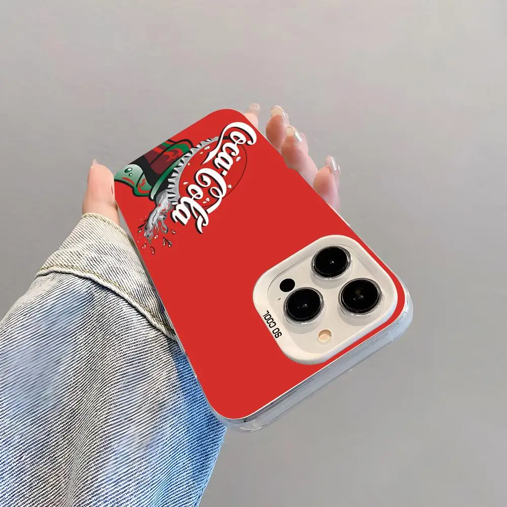 Funda para Teléfono con Logotipo de Coca-Cola para iPhone 17 Pro Max, 15 Pro, 16, 14 Plus, 12, 13 Mini, 11 Pro, Resistente a Impactos, Colorida