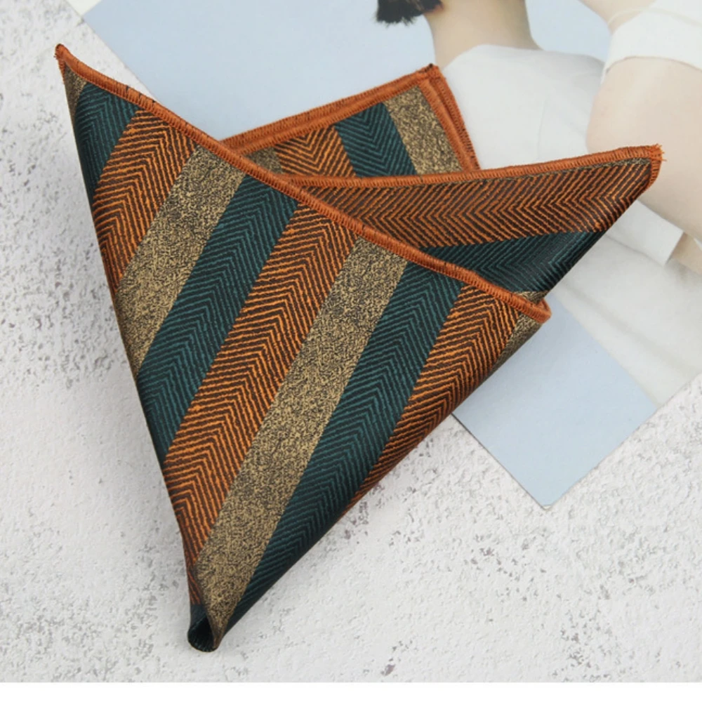 새로운 클래식 손수건 노란색 수제 23cm 남성용 손수건 웨딩 비즈니스 파티 정장 포켓 스퀘어 액세서리