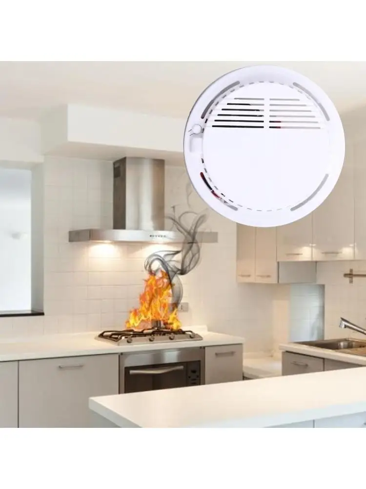 Upgraded for Smart Smoke Alarm Smoke Home Security Quality Material Made Fitting for Office Home School Restauran