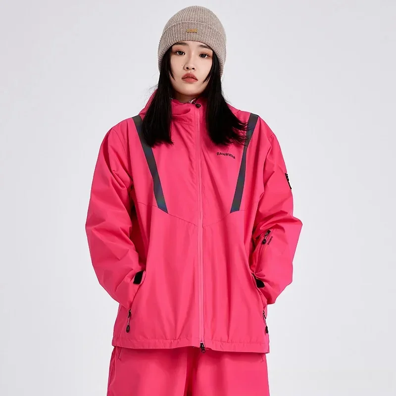 Chaquetas de esquí para hombre y mujer, abrigos de snowboard a prueba de viento e impermeables, Tops de esquí, ropa deportiva cálida, invierno, 2025