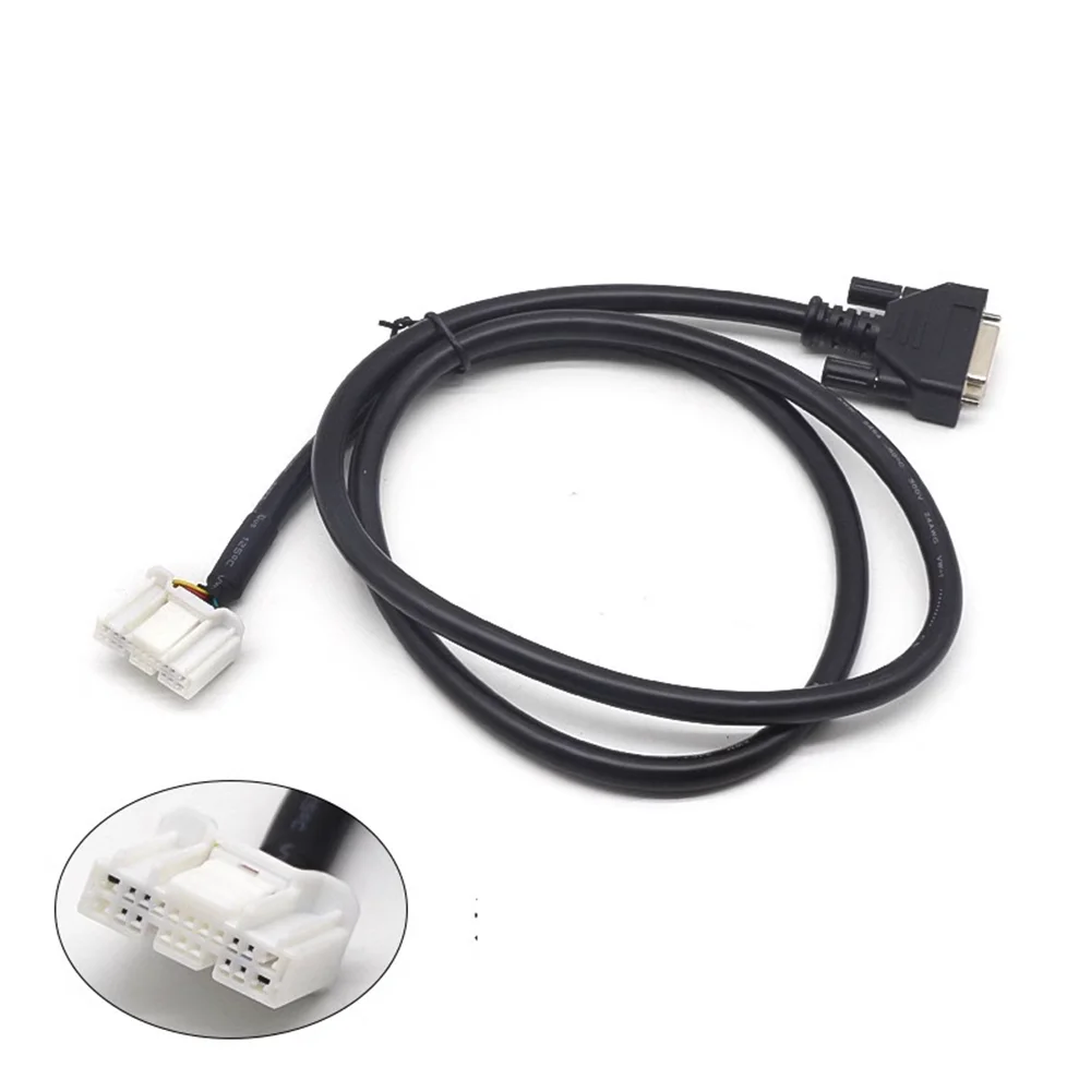 For Tesla S/X Models OBD2 Cable TESKIT Tesla Diagnostic Adapter-Cables Work MaxiSYS Ultra/MS909/MS919 DB25 to 12P 26P Lan Cable