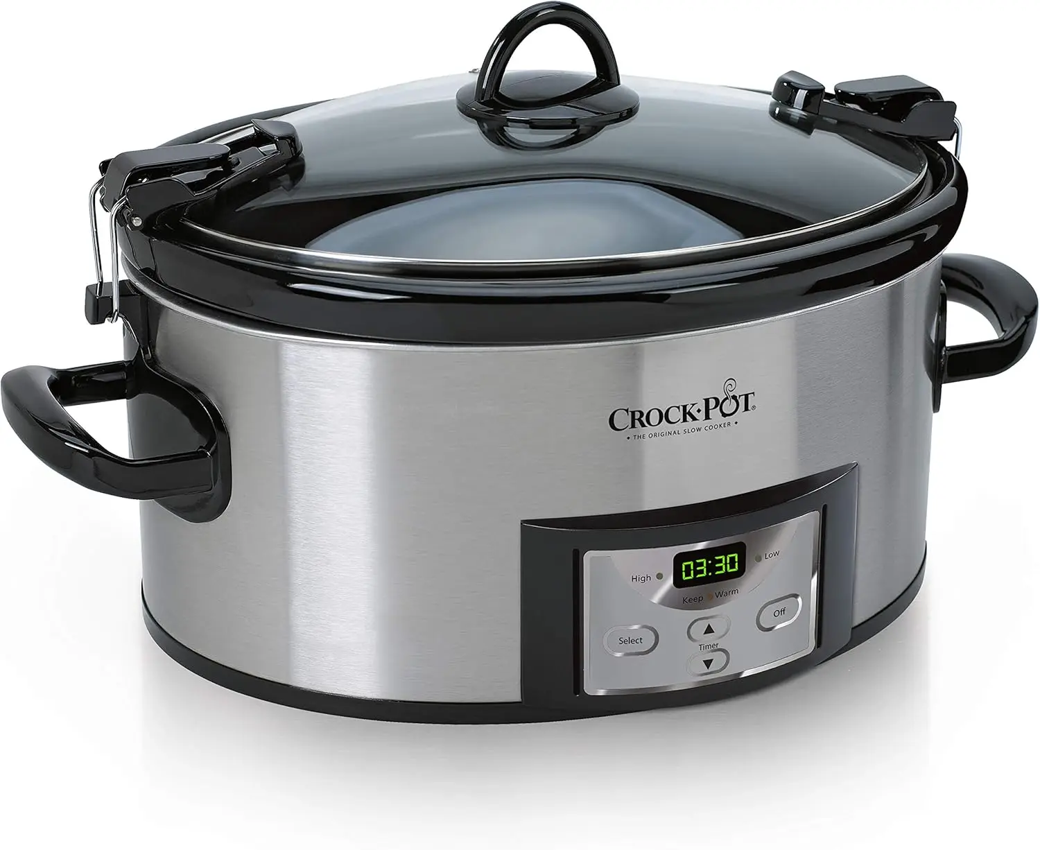 6 Liter Cook & Carry Programmeerbare Slowcooker Met Digitale Timer, Roestvrij Staal (CPSCVC60LL-S), Pak 1