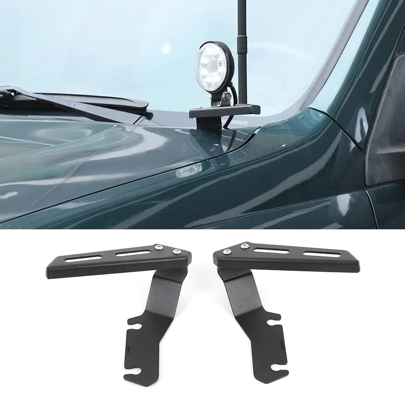 

For Toyota Prado 120 FJ120 2003-2009 LED Light Pod Metal Hood Mount Bracket Kit/Ditch Hood Light Brackets