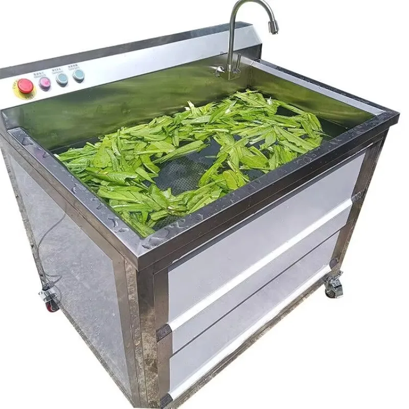 Stainless Steel Apple Cassava Mango Ginger Air Bubbel Washing Cleaner Machine Fruit Washer Machine