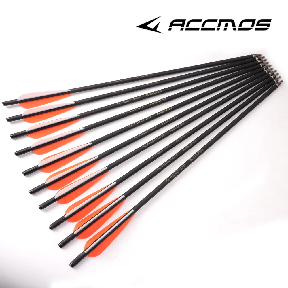 

20 pcs Arrows 20inch Arrow Shaft Outdoor Sports Archery Practice Training Shooting pure carbon/mixed carbon Shaft