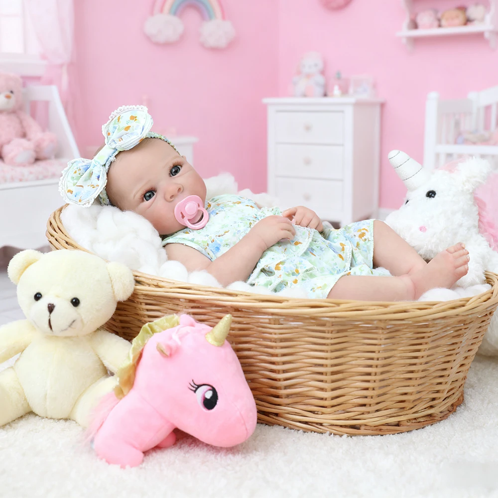 19 Polegada bettie reborn silicone completo vinil boneca do bebê menina lavável recém-nascido boneca 3d pintado pele bebe reborn brinquedos presentes de natal