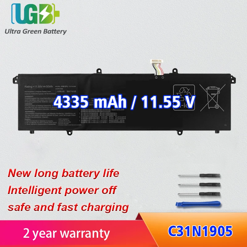 

UGB New C31N1905 Battery For Asus VivoBook S13 S333JA S14 M433 S433 S433FL S15 S533 S533EQ K533F S533F S521FA ADOL14FLC